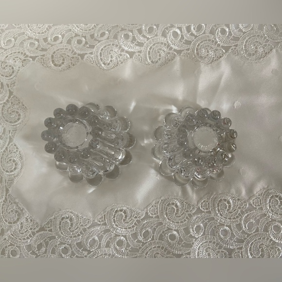 3/55$ Home set of 2 Vintage Glass made‎ in Germany candle holder - Picture 10 of 12